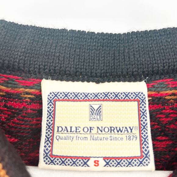 Dale of Norway Womens Vintage 90s Fair Isle Knit 100% Wool Cardigan Sweater S - Picture 4 of 8